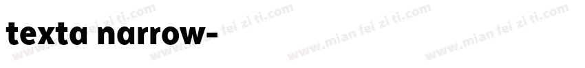 texta narrow字体转换